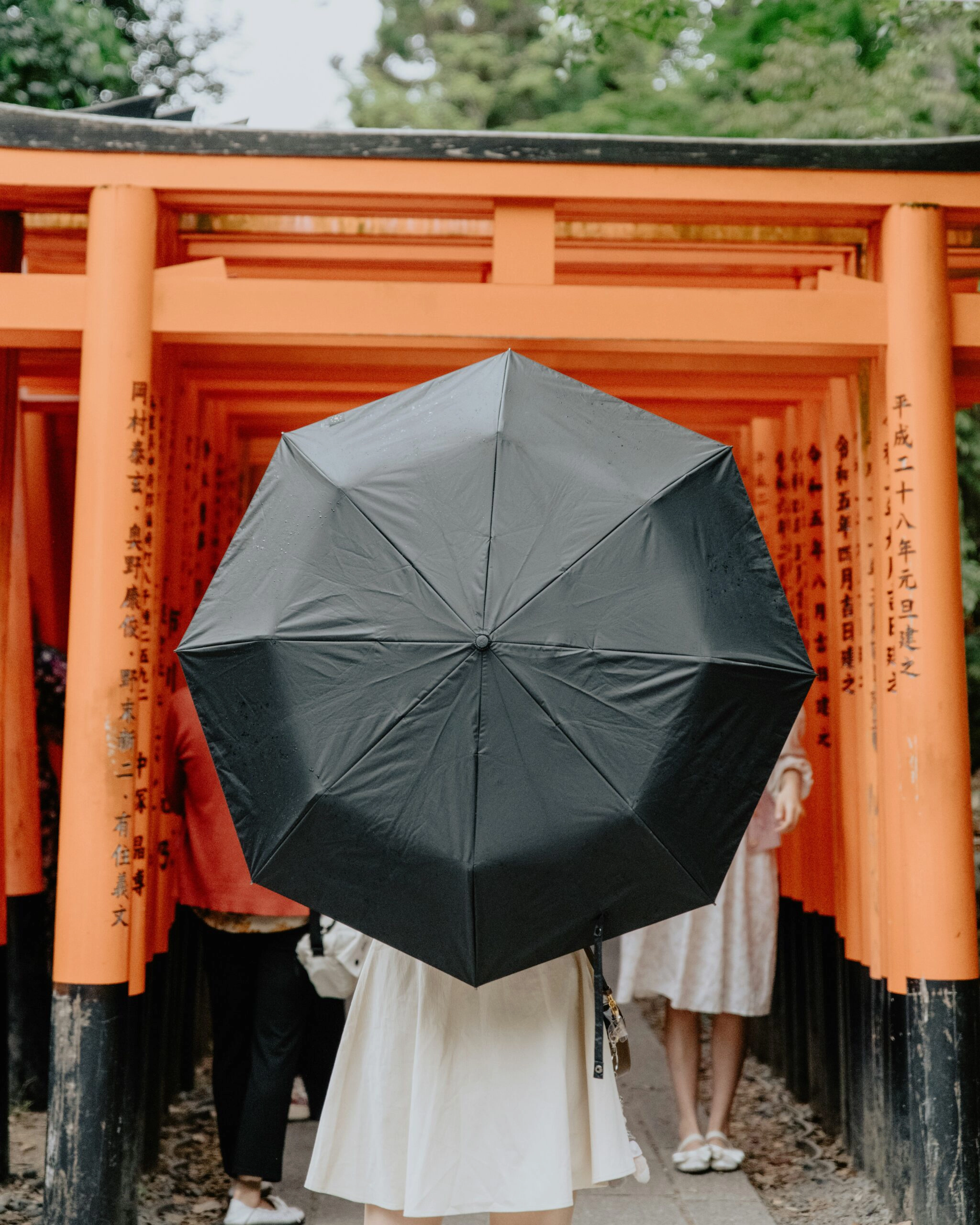 Kimono y lluvia